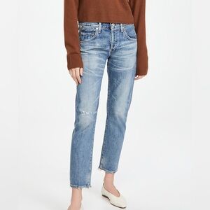 Citizens of Humanity Emerson Slim Boyfriend Jeans Haven Wash Button Fly Size 25